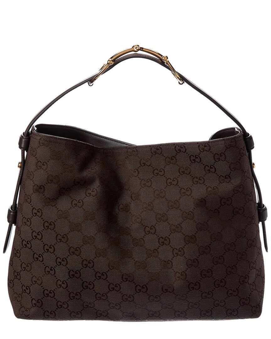 Gucci Gucci Beatrix Medium Gg Canvas & Leather Tote