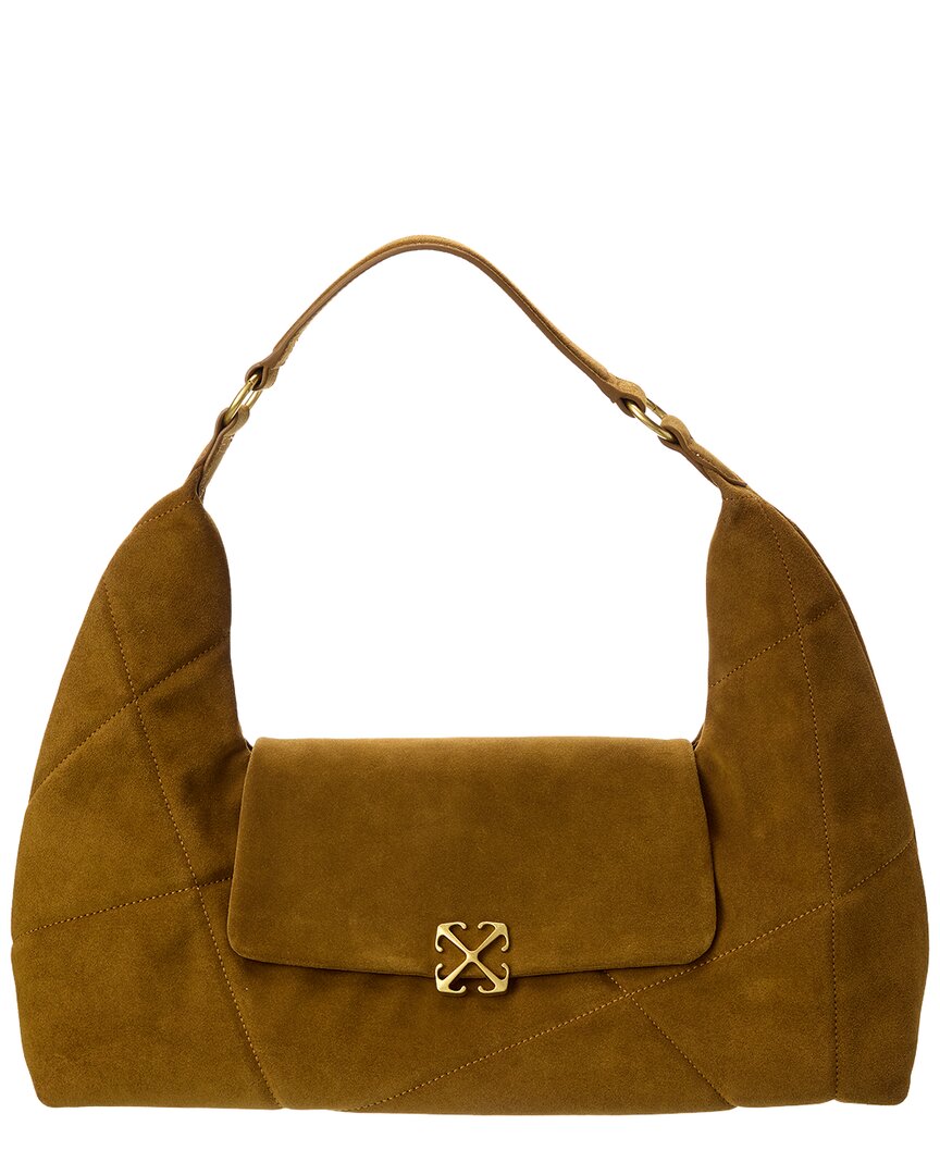 Off-White™ Jitney Patchwork Suede Shoulder Bag