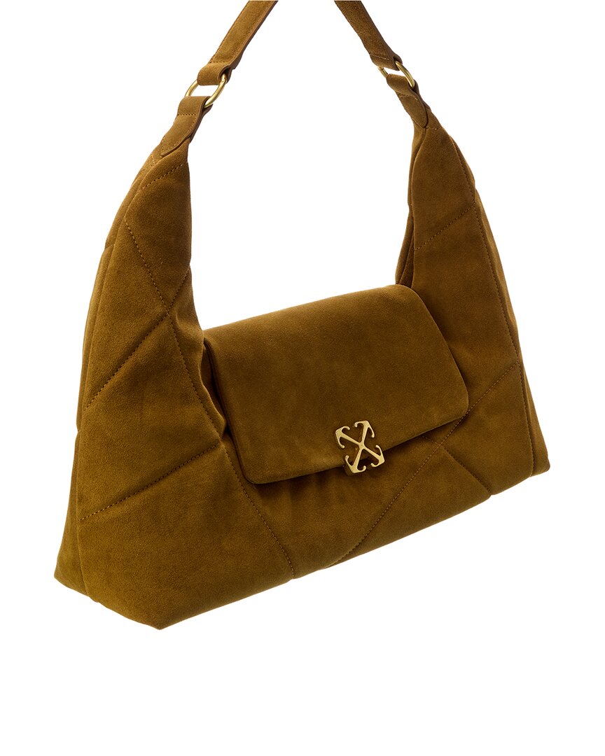 Off-White™ Jitney Patchwork Suede Shoulder Bag