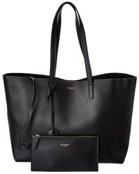 Saint Laurent Saint Laurent E/W Leather Shopper Tote