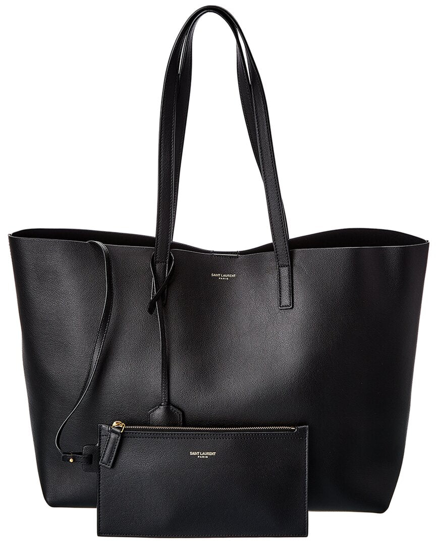 Saint Laurent Saint Laurent E/W Leather Shopper Tote