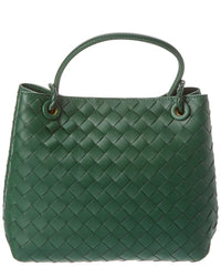 Tiffany & Fred Paris Tiffany & Fred Paris Woven Leather Top Handle Messenger Bag