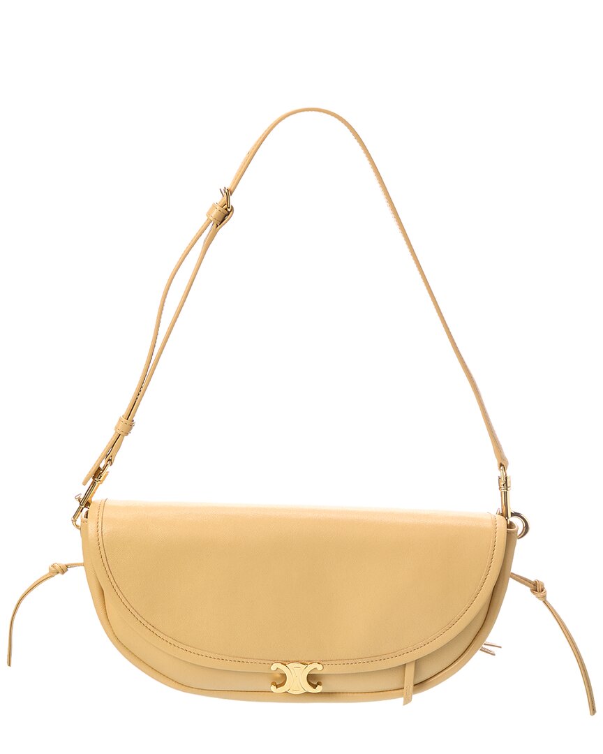 CELINE Celine Half Moon Little Leather Shoulder Bag