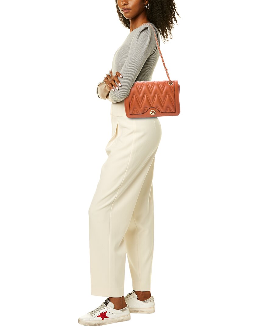 Valentino By Mario Valentino Auror Diamond Leather Shoulder Bag