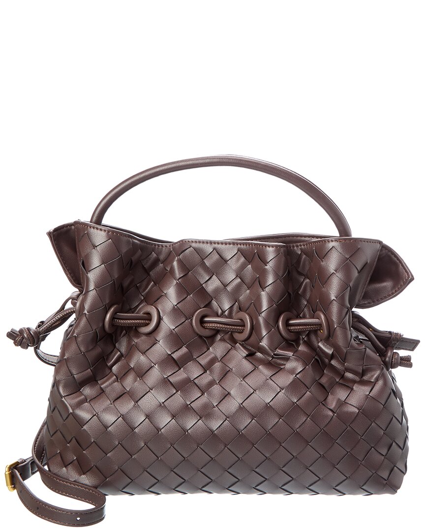 Tiffany & Fred Paris Tiffany & Fred Paris Hand-Woven Leather Drawstring Satchel
