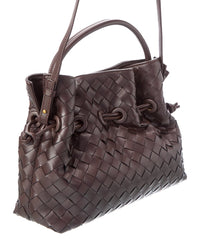 Tiffany & Fred Paris Tiffany & Fred Paris Hand-Woven Leather Drawstring Satchel