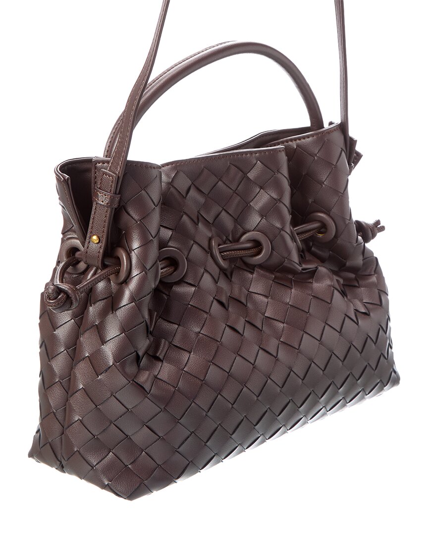 Tiffany & Fred Paris Tiffany & Fred Paris Hand-Woven Leather Drawstring Satchel