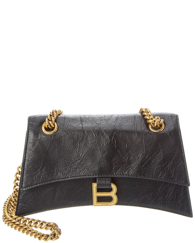 Balenciaga Crush Small Leather Shoulder Bag