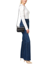 Valentino Rockstud Grainy Leather Crossbody