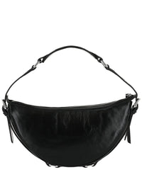 By Far Gib Creased Leather Shoulder Bag