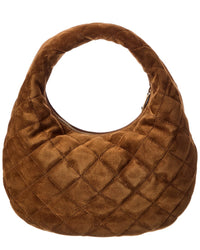 Saint Laurent Icarino Quilted Suede Shoulder Bag