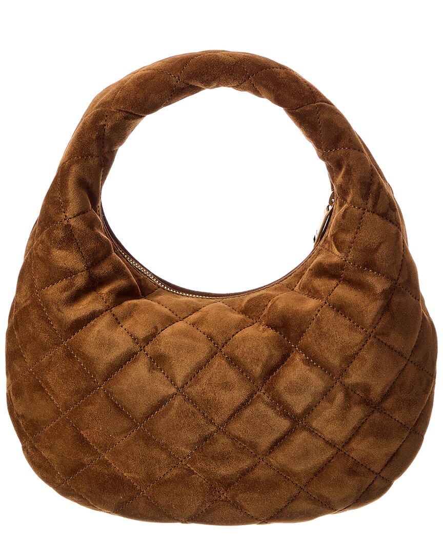 Saint Laurent Icarino Quilted Suede Shoulder Bag