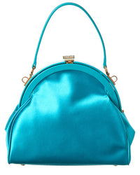 Versace Medusa 95 Satin & Leather Shoulder Bag