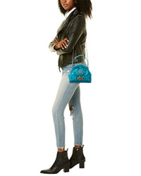 Versace Medusa 95 Satin & Leather Shoulder Bag