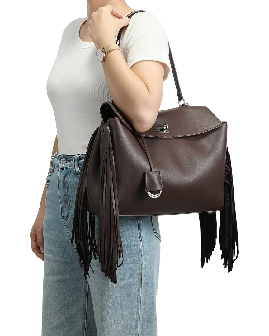 Tiffany & Fred Paris Tiffany & Fred Paris Fringe Leather Shoulder Bag