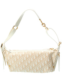 Dior Oblique Canvas & Leather Hobo Bag