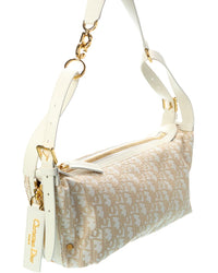 Dior Oblique Canvas & Leather Hobo Bag