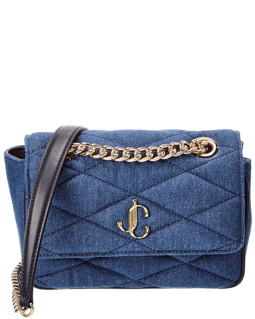 Jimmy Choo Farone Denim Shoulder Bag