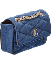 Jimmy Choo Farone Denim Shoulder Bag