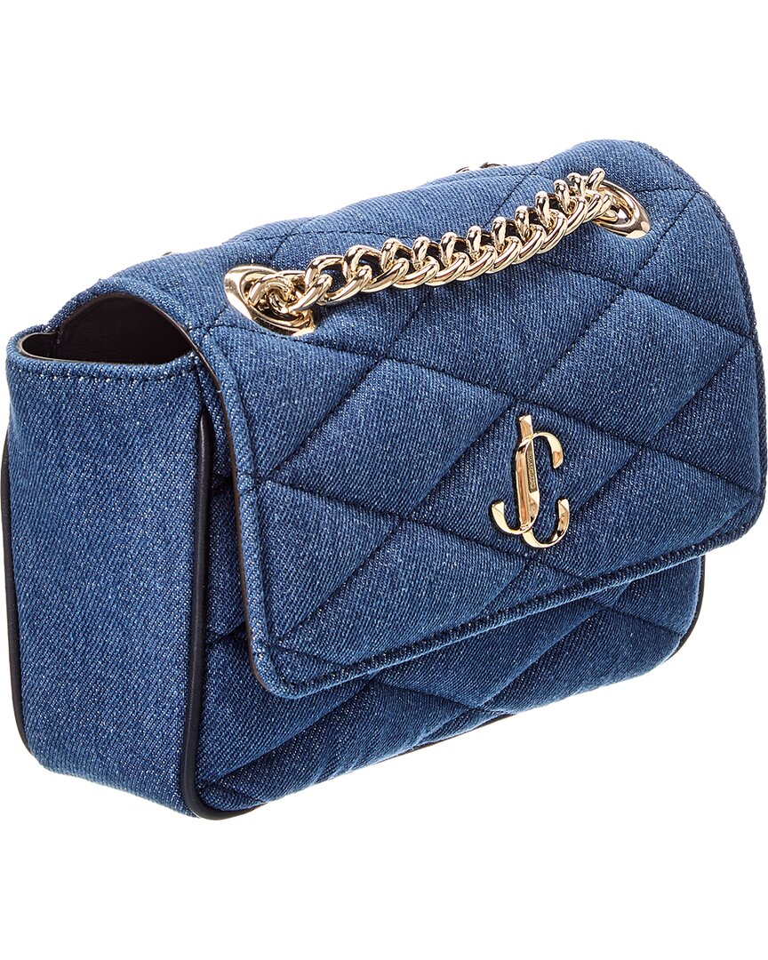 Jimmy Choo Farone Denim Shoulder Bag