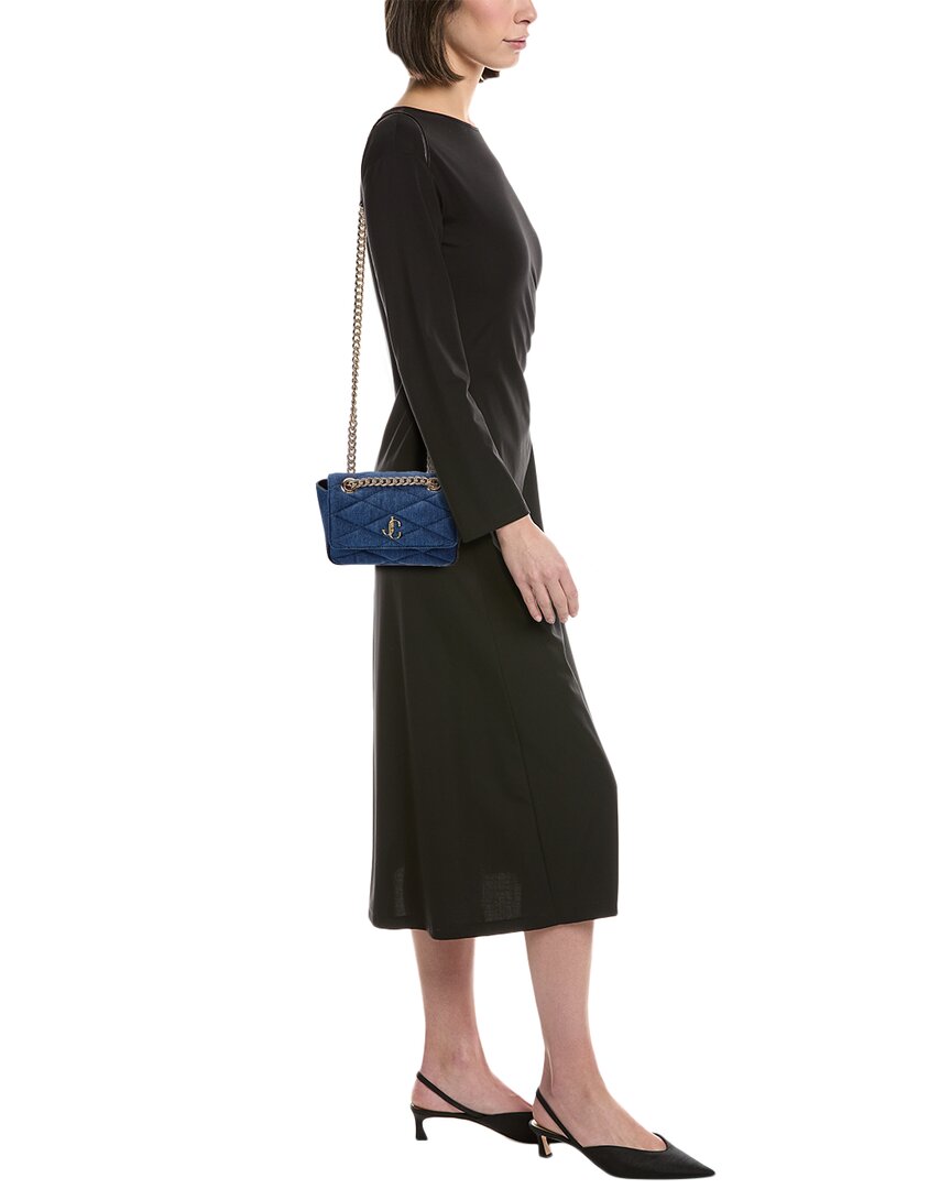 Jimmy Choo Farone Denim Shoulder Bag