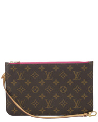 Louis Vuitton Louis Vuitton Pink Monogram Coated Canvas Neverfull Pouch Mm (Authentic Pre-