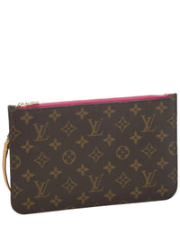Louis Vuitton Louis Vuitton Pink Monogram Coated Canvas Neverfull Pouch Mm (Authentic Pre-