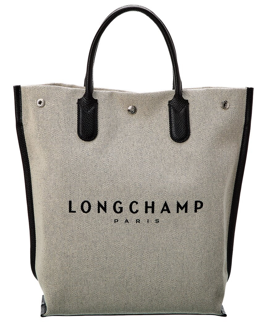 Longchamp Essential Toile Canvas & Leather Tote
