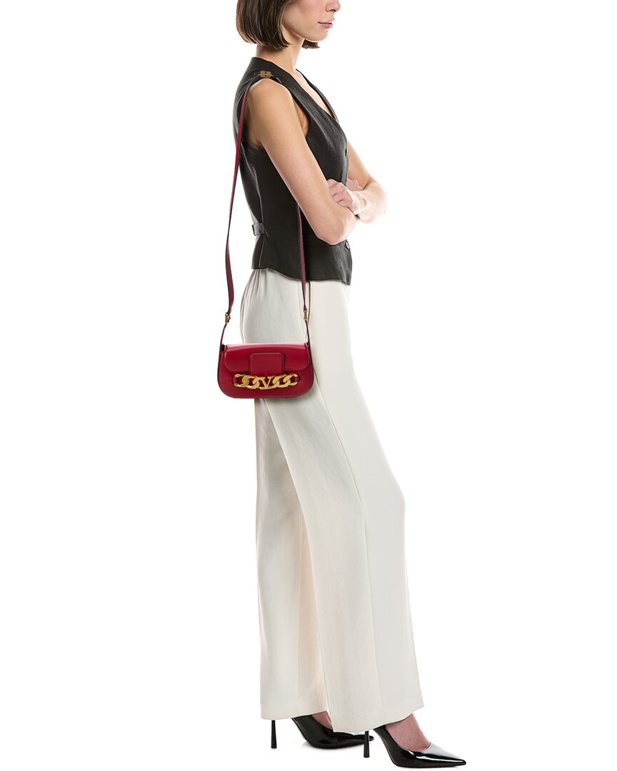 Valentino Vlogo Chain Small Leather Shoulder Bag