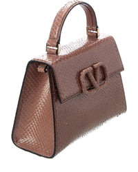 Valentino Vlogo Python Shoulder Bag