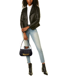 Valentino Vlogo Chain Leather Shoulder Bag