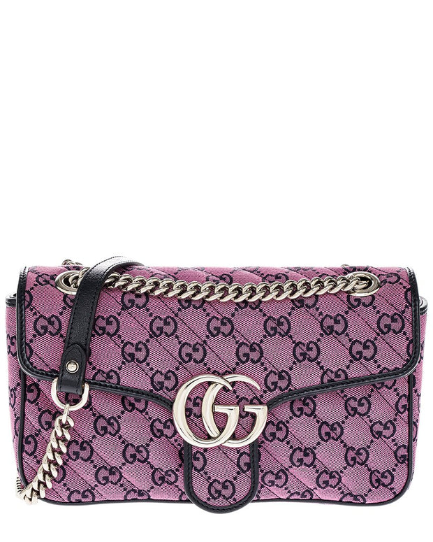 Gucci Gg Marmont Small Canvas Shoulder Bag