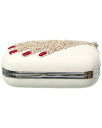 Alexander Mcqueen Embellished Hand Leather Skull Clutch (Authentic Pre-Loved)