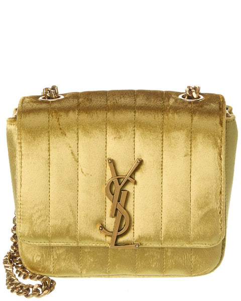 Saint Laurent Vicky Small Matelasse Velour Crossbody – Bluefly