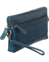 Frye Melissa Leather Crossbody, Grey