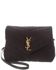 Saint Laurent Toy Loulou Tweed Shoulder Bag