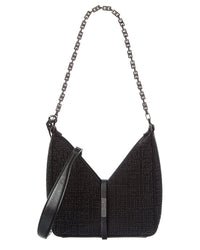 Givenchy Cut Out Mini Satin & Leather Shoulder Bag