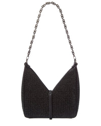 Givenchy Cut Out Mini Satin & Leather Shoulder Bag