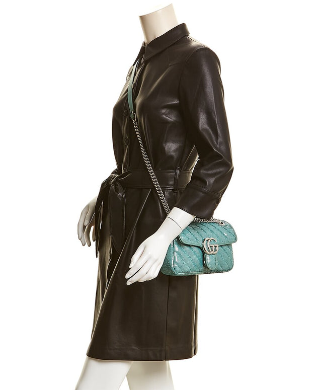 Gucci Gg Marmont Mini Sequin Shoulder Bag