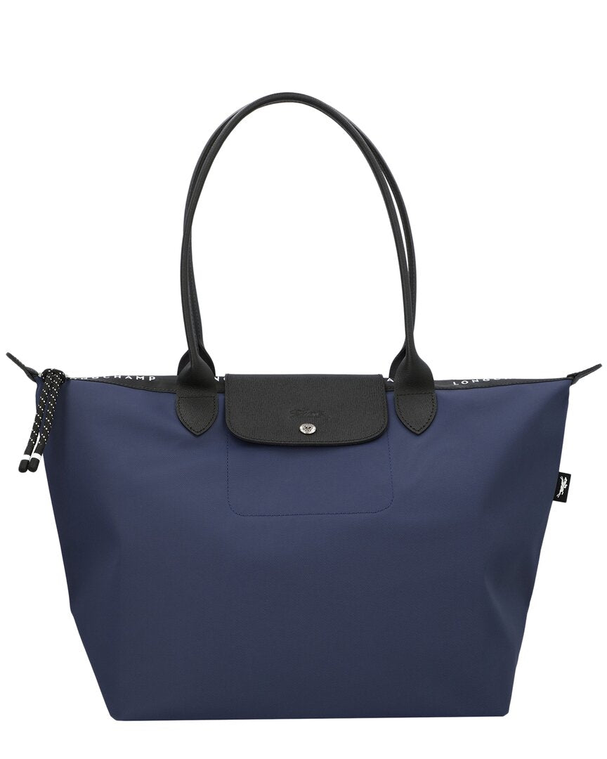 Longchamp Le Pliage Shopper Large Canvas Tote ONE SIZE Blue