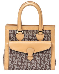 Dior Dior Beige Diorissimo Canvas Trotter Front Pocket Tote (Authentic Pre-Loved)