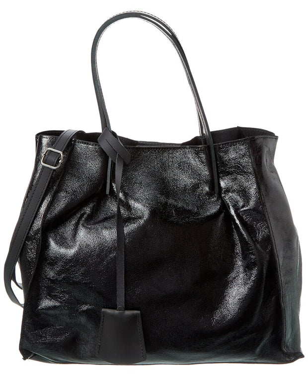 Italian Leather Top Handle Bag