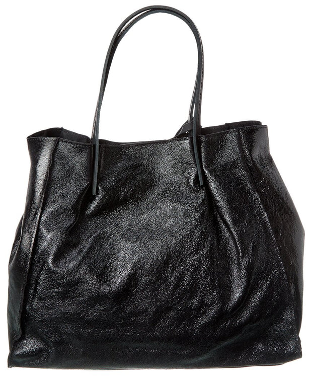 Italian Leather Top Handle Bag