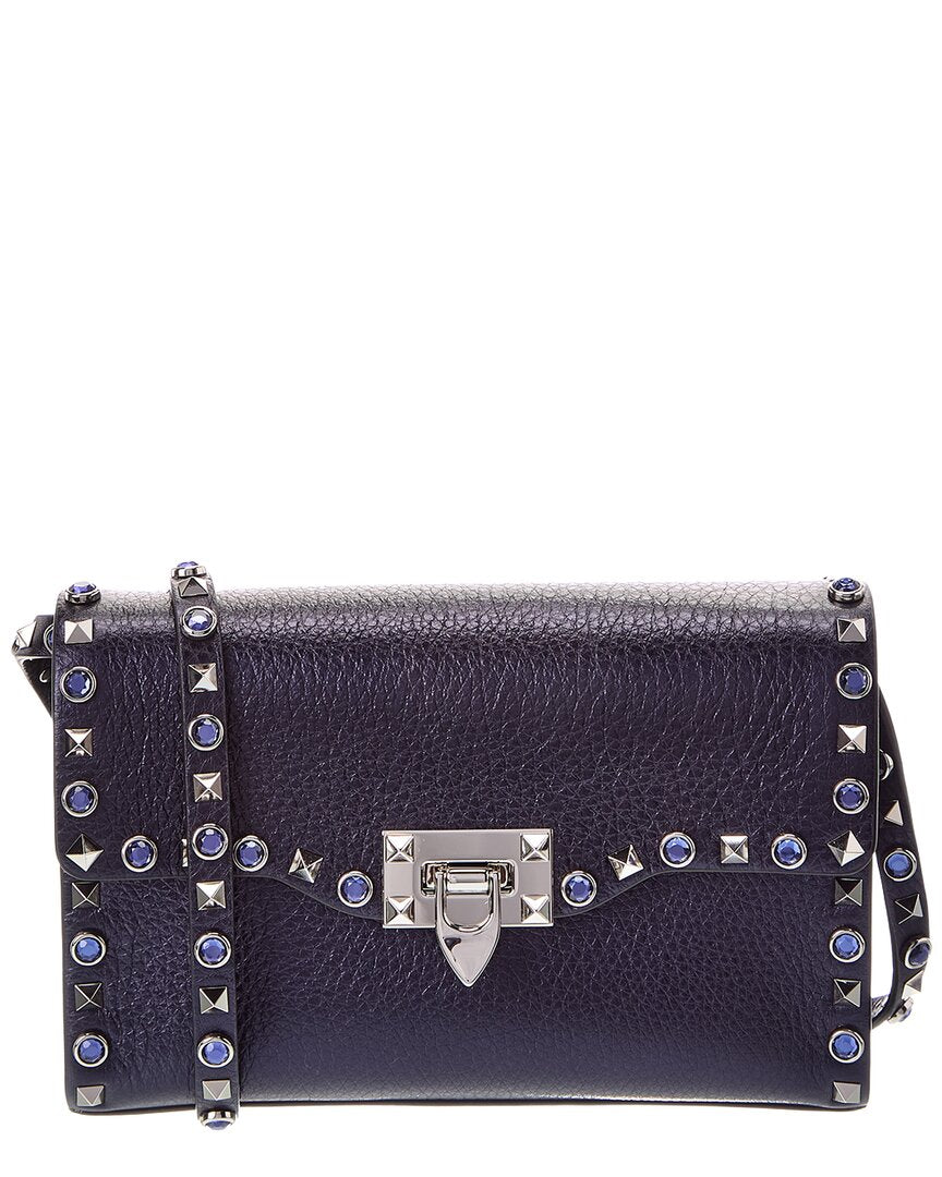 Valentino Valentino Rockstud Leather Shoulder Bag