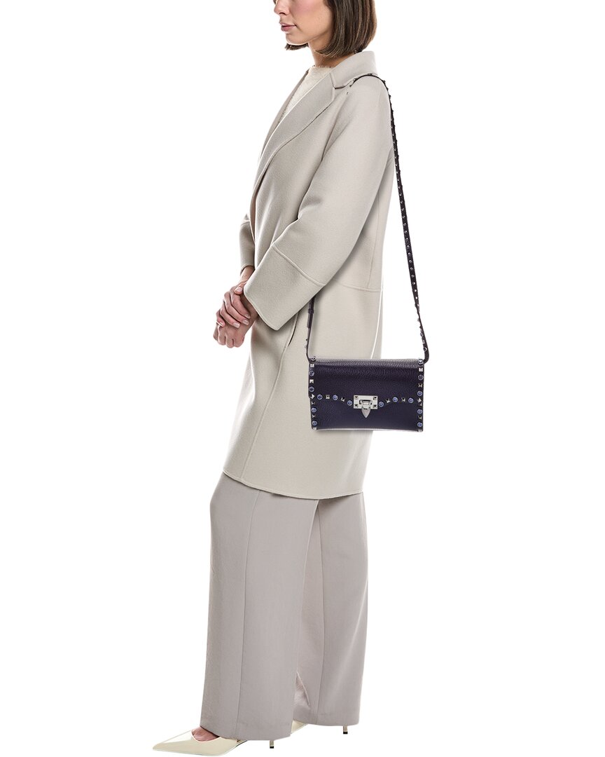 Valentino Valentino Rockstud Leather Shoulder Bag