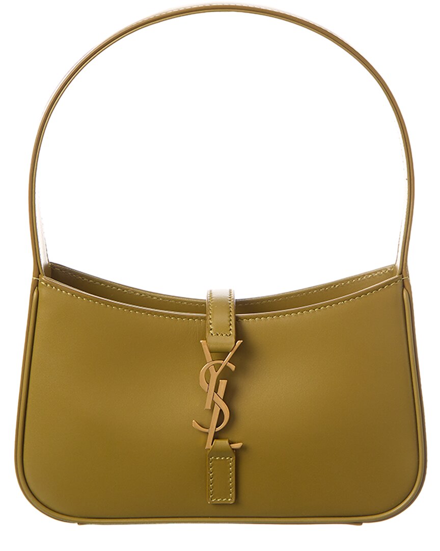 Saint Laurent Le 5 À 7 Mini Leather Hobo Bag ONE SIZE Green