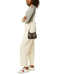 Gucci Jackie 1961 Mini Gg Supreme Canvas & Leather Shoulder Bag