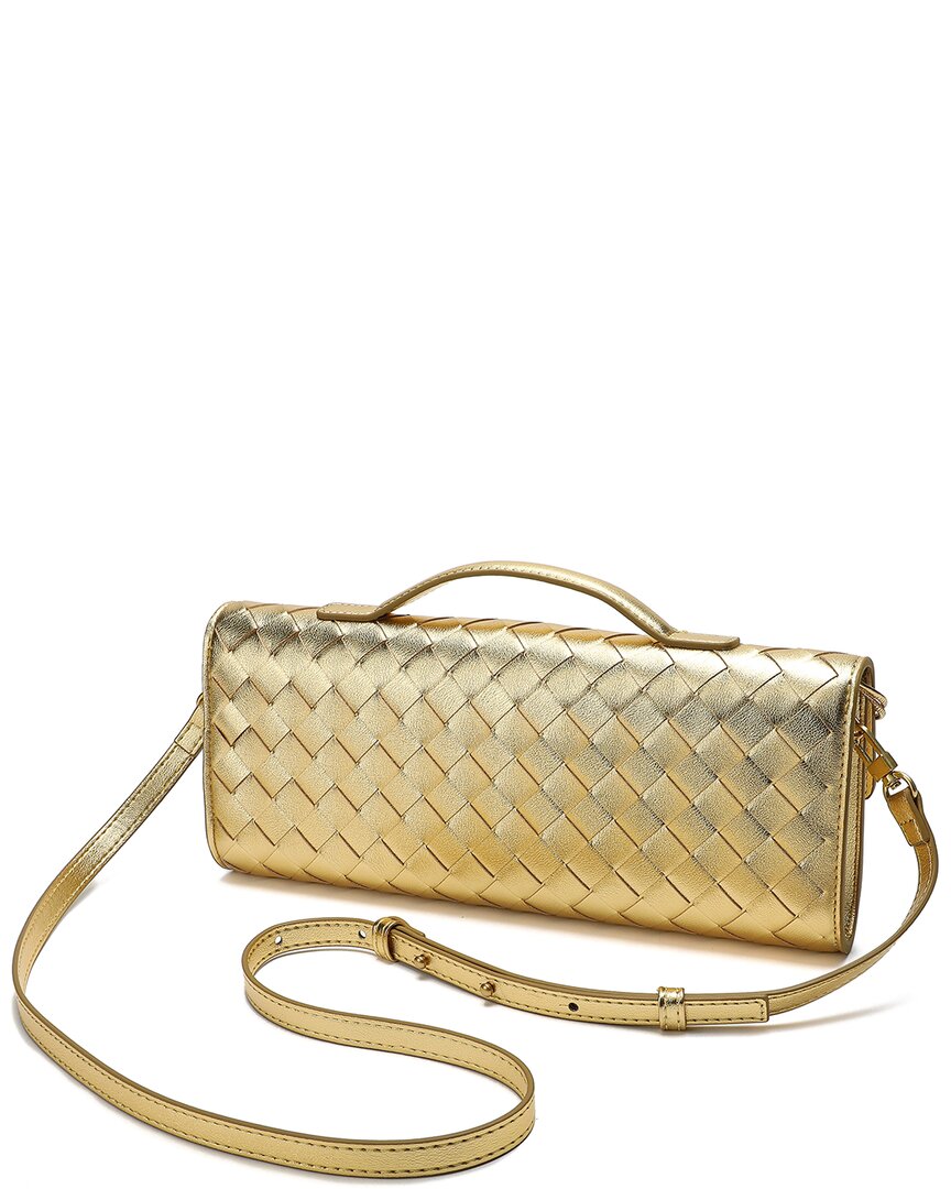 Tiffany & Fred Paris Woven Leather Clutch