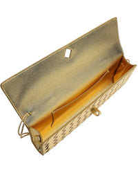 Tiffany & Fred Paris Woven Leather Clutch