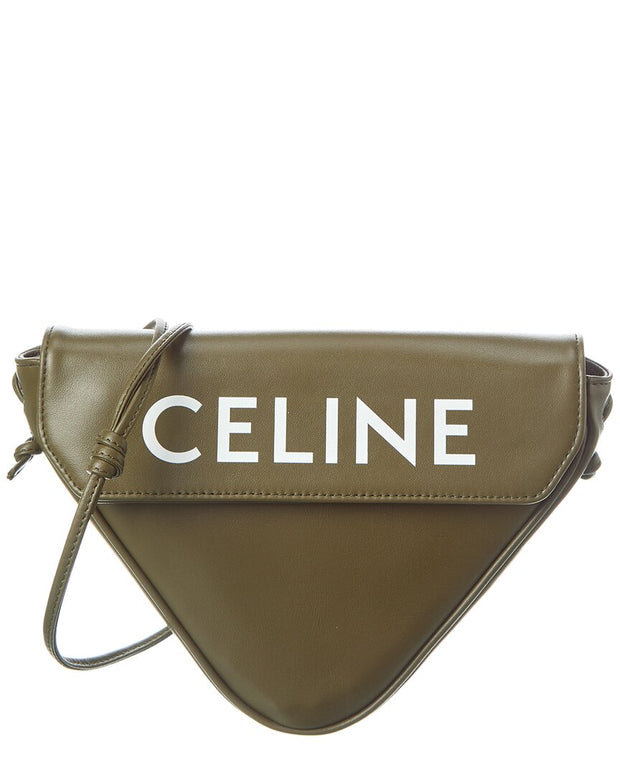 Celine Triangle Leather Shoulder Bag